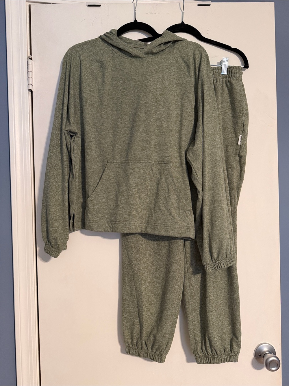 aerie / Offline - Cozy Olive Green Hoodie and Jogger Set, Small Petite